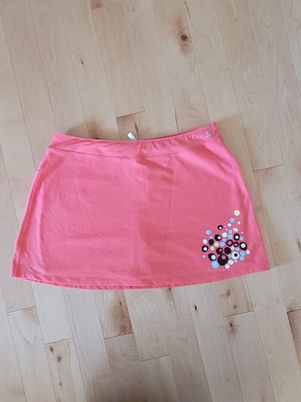 Jockey Women’s Skort Coral Pink Athletic Skirt Built-In Shorts Size XL